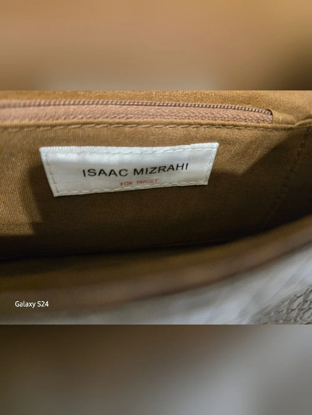 ISAAC MIZRAHI brown Clutch